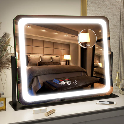 Miroir de Coiffure FENNIO 22"x17" avec éclairage LED frontal