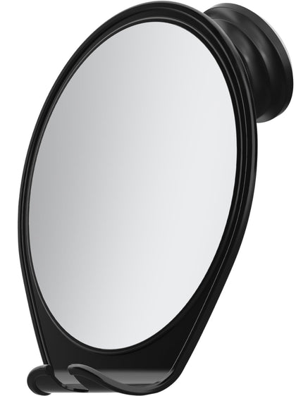 Miroir de Douche HONEYBULL antibuée vue de face, noir