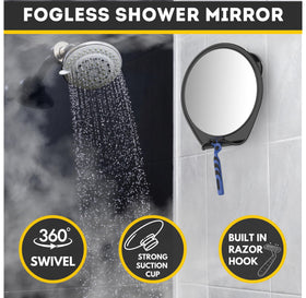 Miroir de douche HONEYBULL dans un environnement de douche