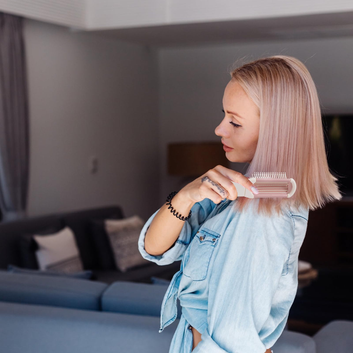 Miroir de la brosse RHOS en utilisation