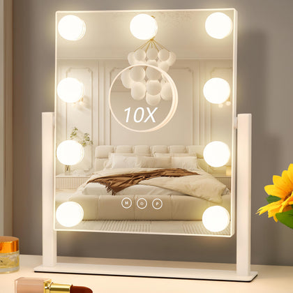 Miroir de maquillage Acoolda avec lumières LED avant