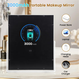 Miroir de maquillage Bearolve avec batterie lithium