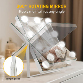 Miroir de maquillage Bearolve avec éclairage naturel