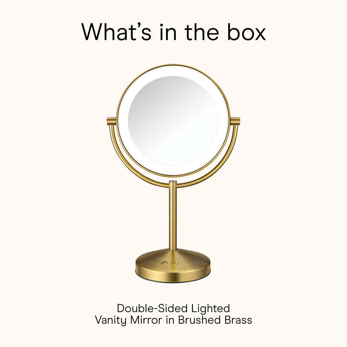 Miroir de maquillage Conair à côté de produits de beauté