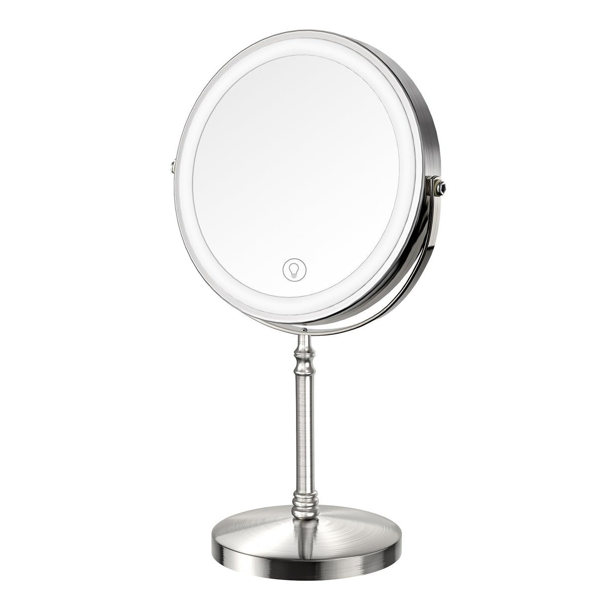 Miroir de maquillage DEIOVWXS 10X avec éclairage LED avant