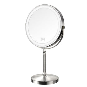 Miroir de maquillage DEIOVWXS 10X avec éclairage LED avant