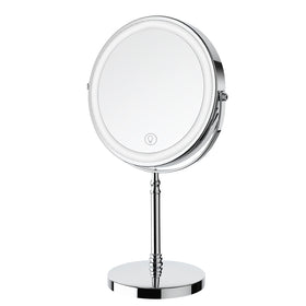 Miroir de maquillage DEIOVWXS vue avant avec éclairage LED