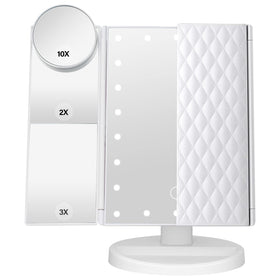 Miroir de maquillage DenCert avec éclairage LED avant