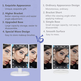 Miroir de maquillage deweisn en rotation à 90°