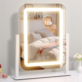 Miroir de maquillage éclairé Shinerva 12"×13,9" vue de face