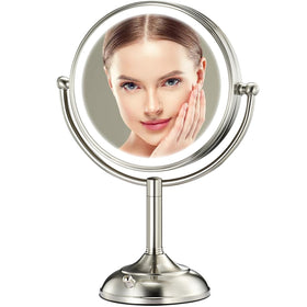 Miroir de maquillage éclairé VESAUR 8,5 pouces vue de face