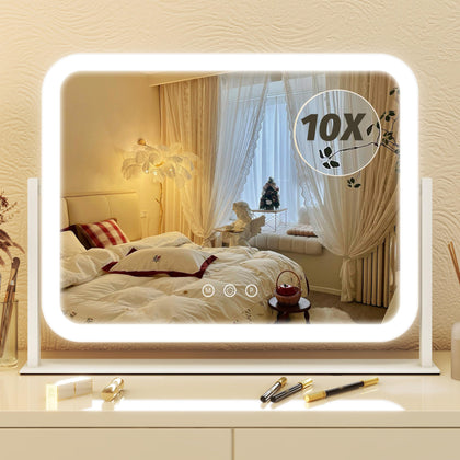 Miroir de maquillage FENNIO 17"x13" avec éclairage frontal