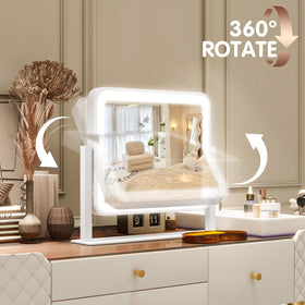 Miroir de maquillage FENNIO avec lumière froide