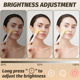Miroir de maquillage FENNIO en position inclinée pour un meilleur angle