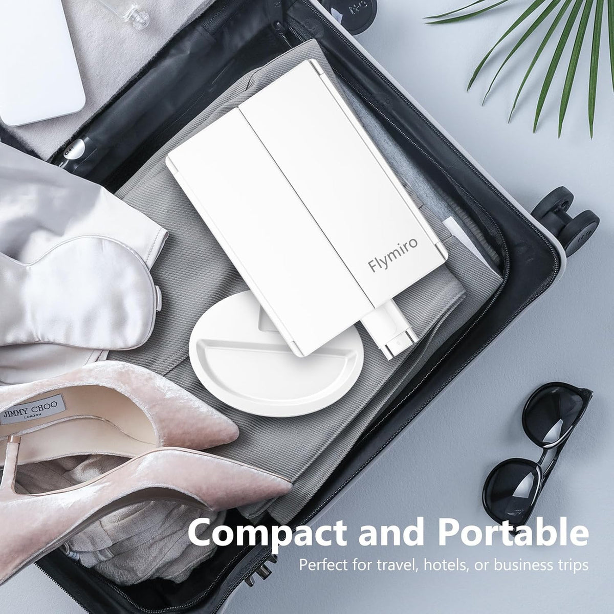Miroir de maquillage Flymiro avec source d'alimentation USB