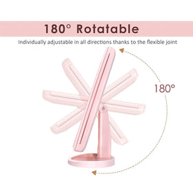Miroir de maquillage Flymiro en utilisation sur un bureau