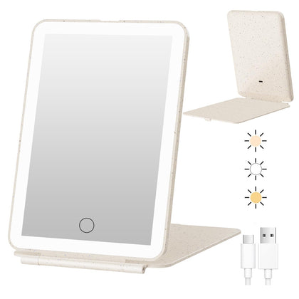 Miroir de maquillage FUNTOUCH portable avec éclairage LED
