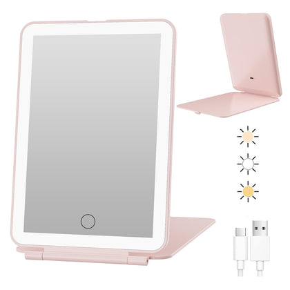 Miroir de maquillage FUNTOUCH rechargeable avec 72 LEDs avant