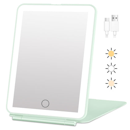 Miroir de maquillage FUNTOUCH rechargeable avec lumière LED vue de face