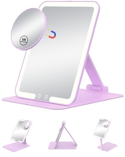 Miroir de maquillage Gospire avec lumières LED vue de face