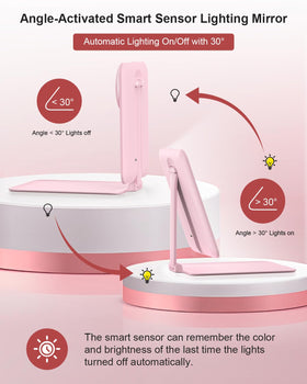 Miroir de maquillage Gospire avec trois modes d'éclairage LED