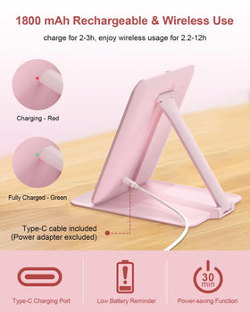 Miroir de maquillage Gospire dans son sac de rangement en velours