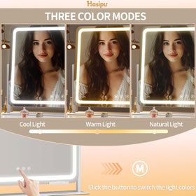 Miroir de maquillage Hasipu en mode lumière naturelle