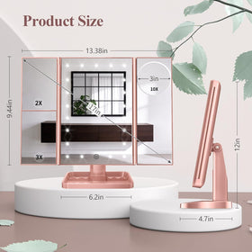 Miroir de maquillage HUONUL avec contrôle tactile
