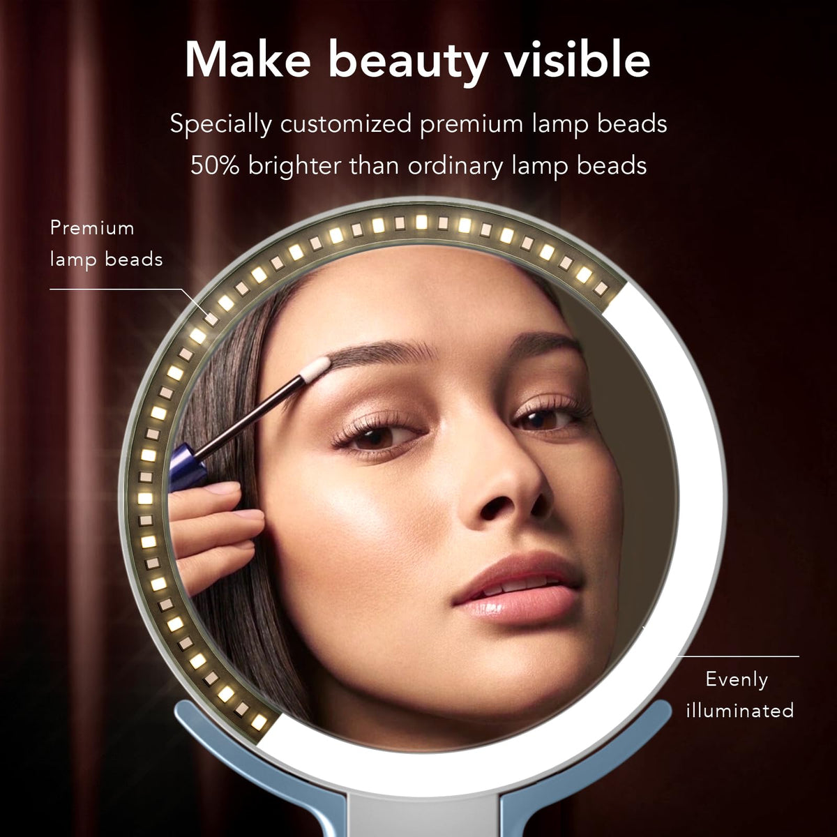 Miroir de maquillage LitBear avec fonction tactile
