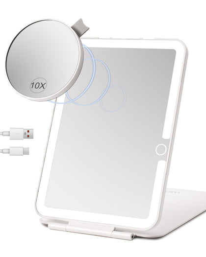 Miroir de maquillage LUKYMIRO de 7x5 pouces avec éclairage LED