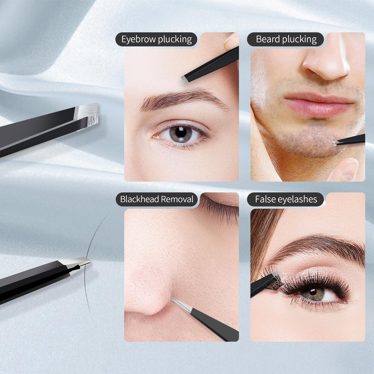 Miroir de maquillage MIYADIVA 30X avec pince à épiler