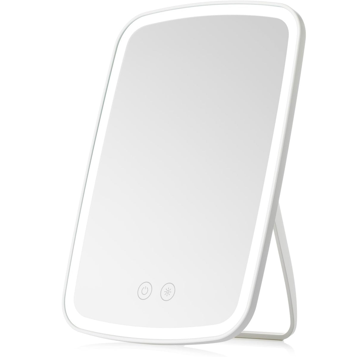 Miroir de maquillage NEZZOE 9"x6" vue de face avec éclairage LED