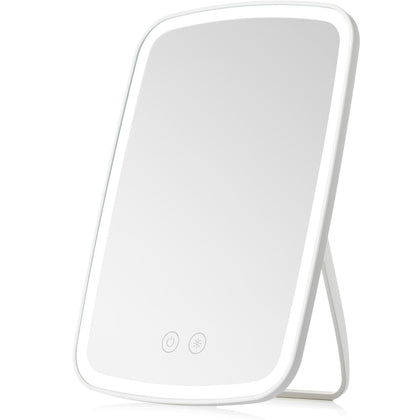 Miroir de maquillage NEZZOE 9"x6" vue de face avec éclairage LED
