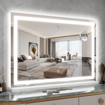 Miroir de maquillage ROLOVE 31" x 22" avec éclairage LED