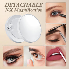 Miroir de maquillage Shinerva avec cadre en métal