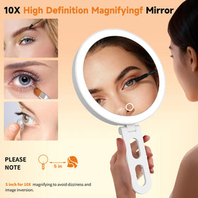 Miroir de maquillage sicotool avec éclairage chaud