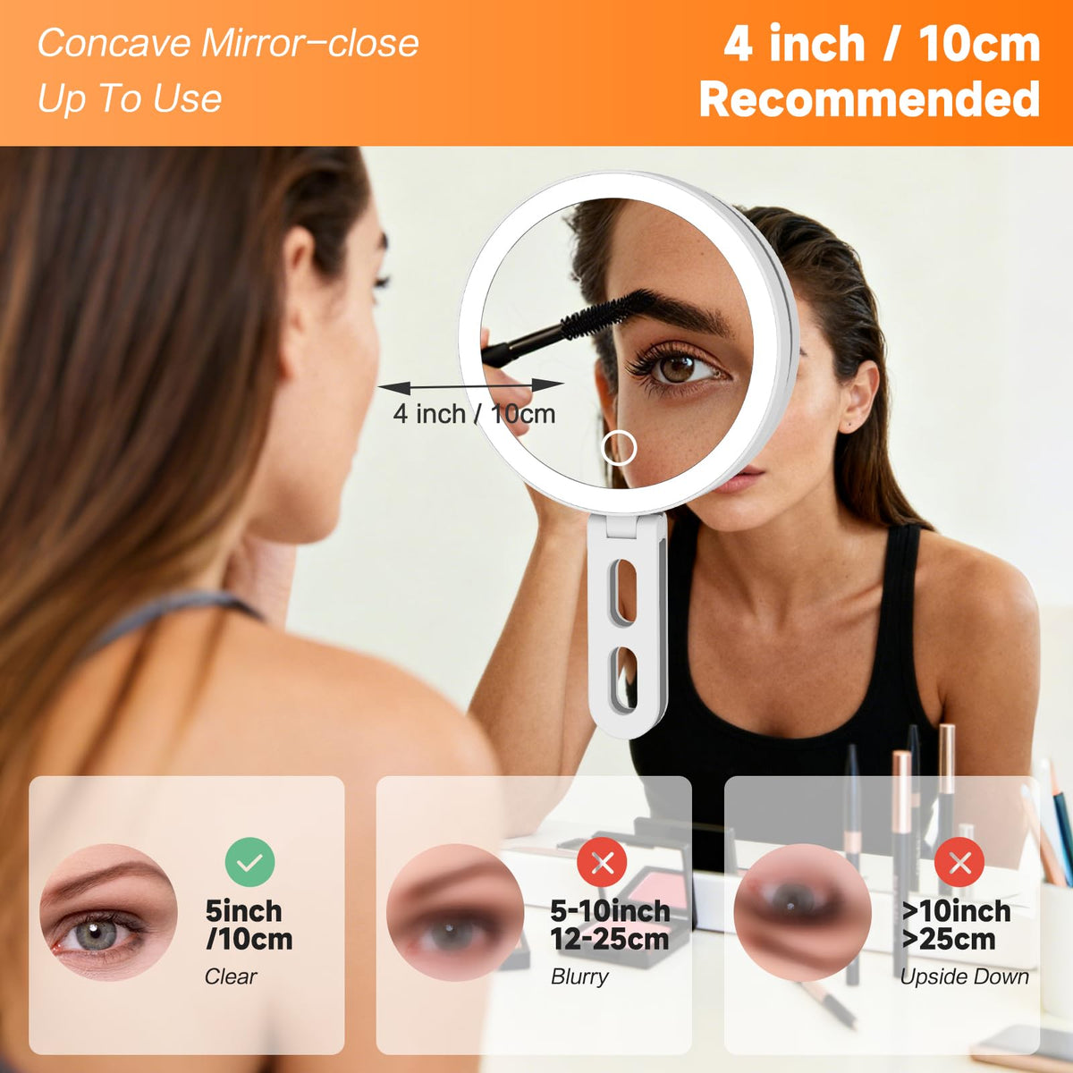 Miroir de maquillage sicotool avec éclairage naturel