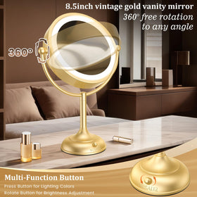 Miroir de Maquillage VESAUR avec éclairage éteint
