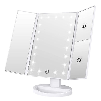 Miroir de maquillage WEILY avec 21 LED vue de face
