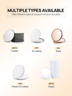 Miroir de poche Getinbulk sur une coiffeuse