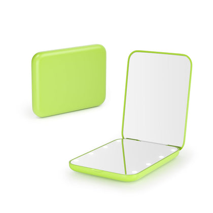 Miroir de poche Kintion LED 1X/3X vue avant en vert clair