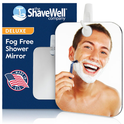 Miroir de rasage anti-buée The Shave Well avec crochet adhésif
