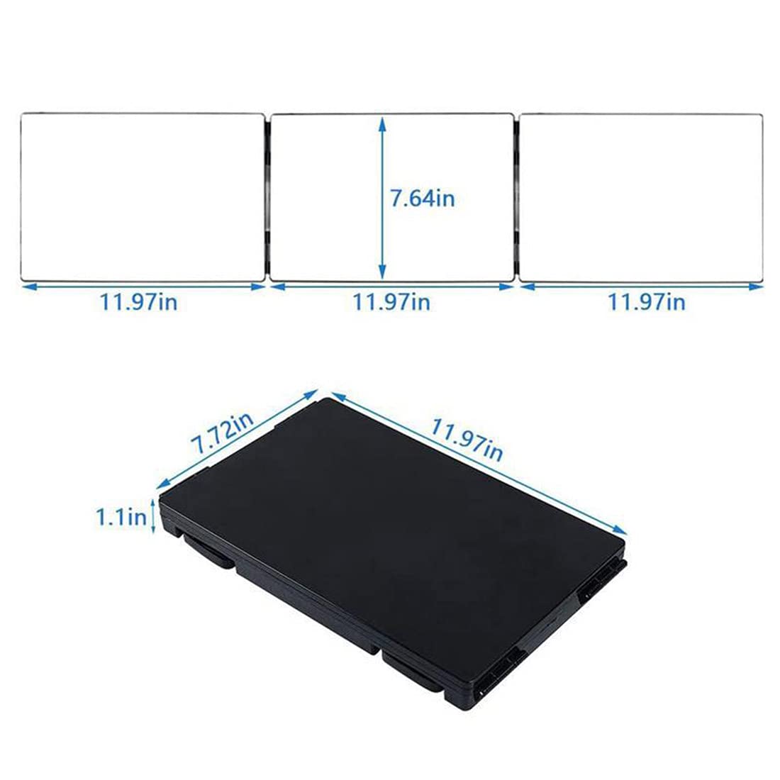 Miroir HIEEY avec lumière LED allumée