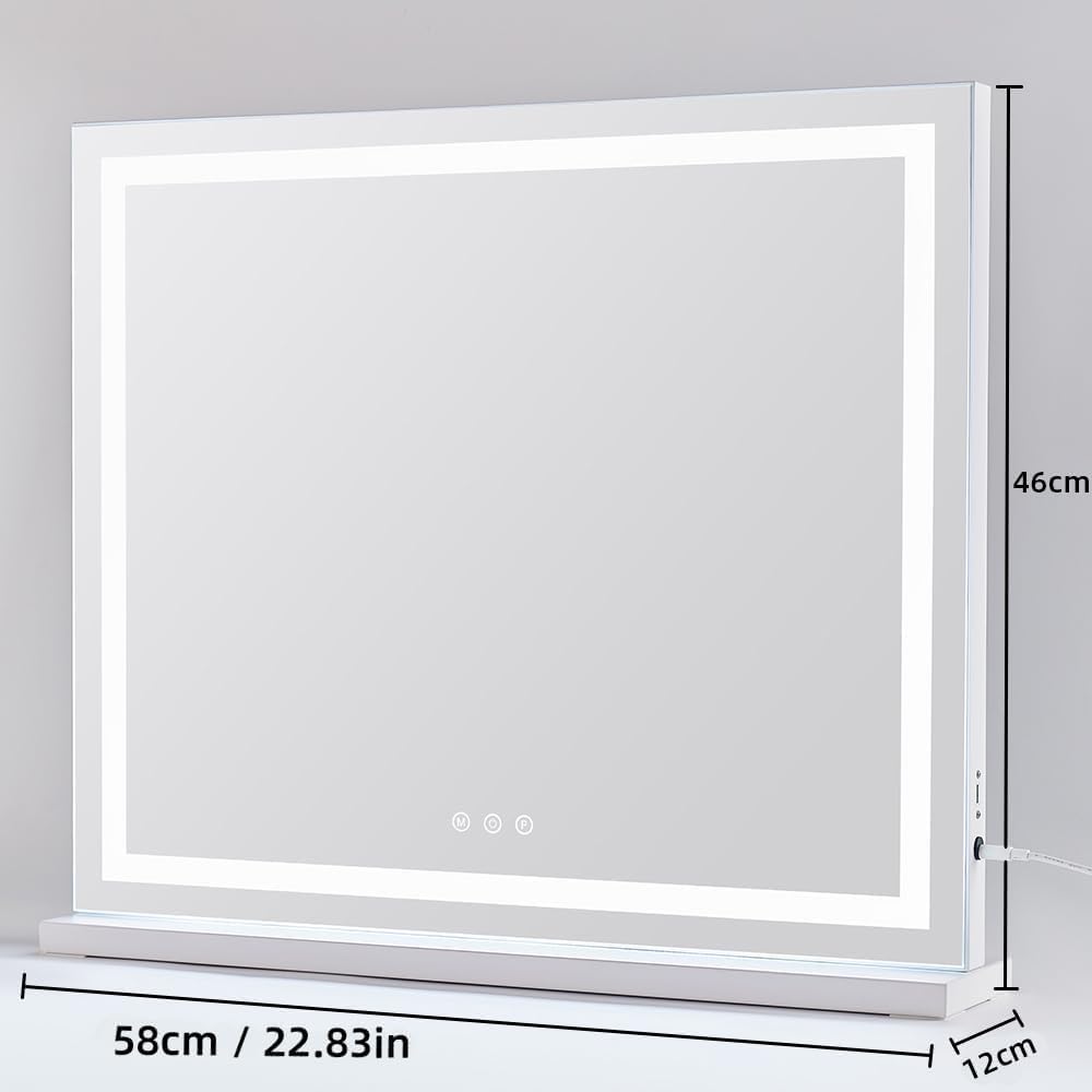 Miroir HIEEY sur table avec éclairage LED