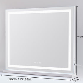 Miroir HIEEY sur table avec éclairage LED
