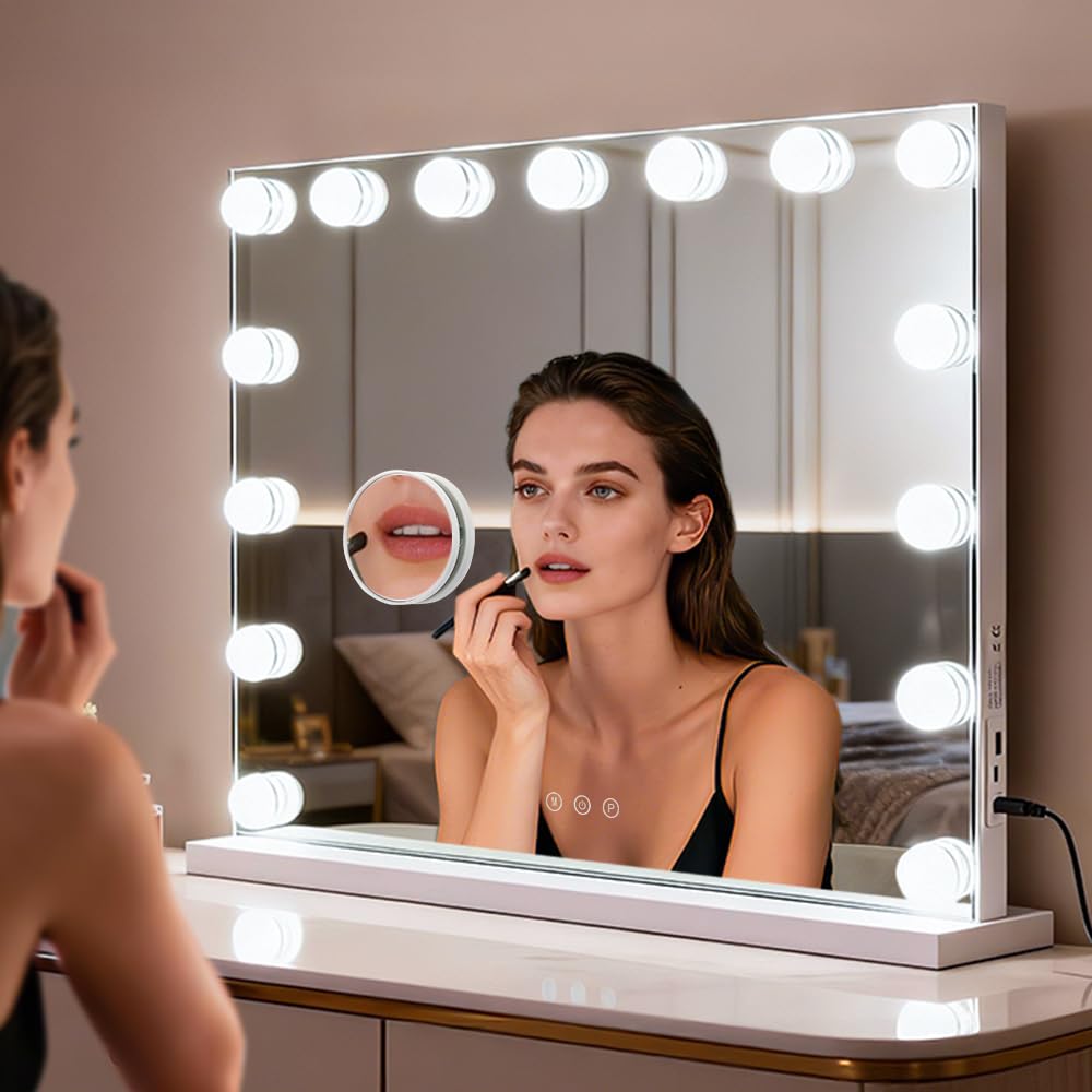 Miroir M MIVONDA avec 10X miroir grossissant détachable
