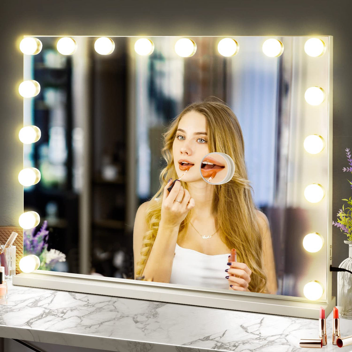 Miroir M MIVONDA avec miroir de grossissement 10x