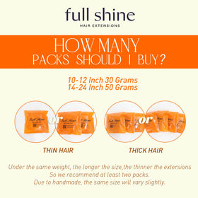 Mise en forme des extensions Full Shine avec un fer à lisser