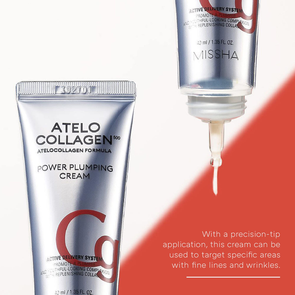 MISSHA Atelo Collagen 500 Crème Hydratante 59g - avant/après