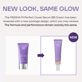 MISSHA M Perfect Cover Serum BB Cream No.45 Deep Mocha application on skin